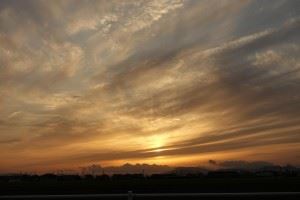 佐賀　夕日